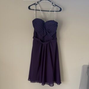 Jasmine Deep Purple Strapless Dress